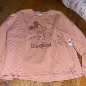Disney Disneyland blush quilted sweater